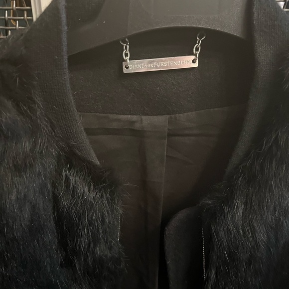 Diane Von Furstenberg Fur Bomber Jacket - Picture 3 of 4